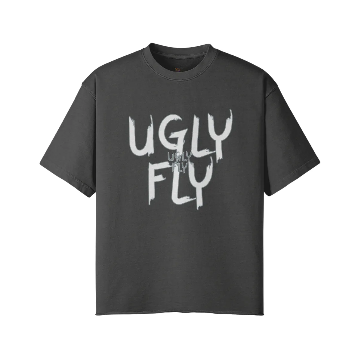 Ugly Fly Unisex Faded Raw Hem T-shirt