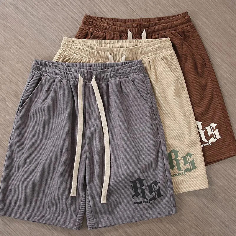 Versatile Casual Drawstring Waist Beach Shorts