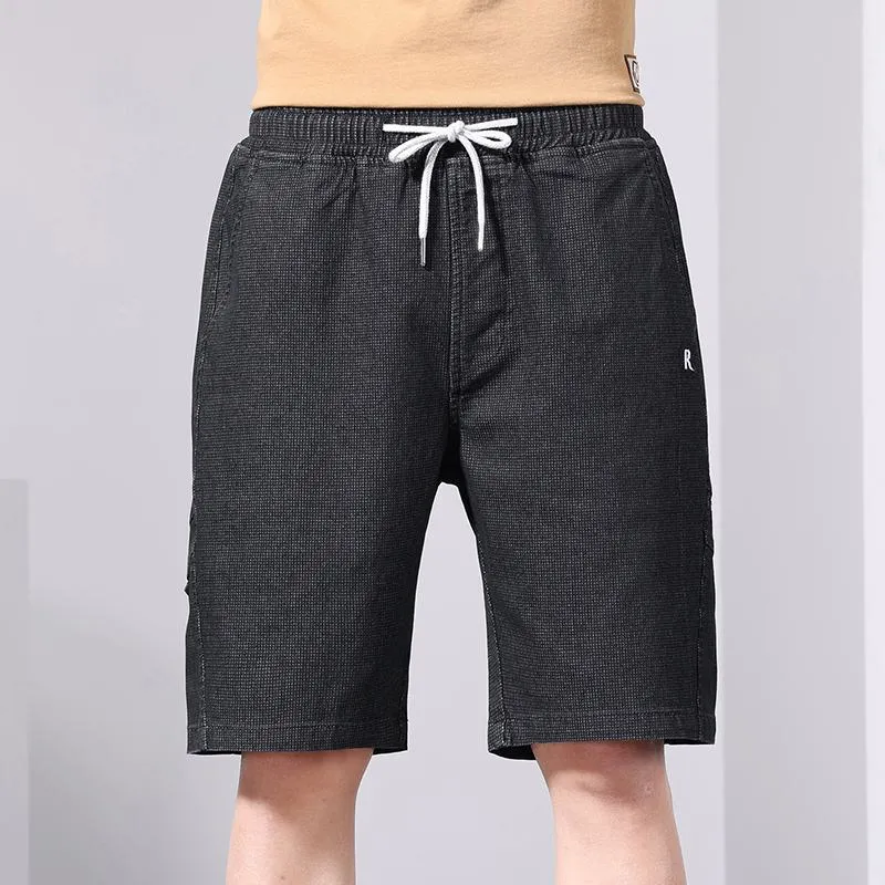 Versatile Casual Elasticity Drawstring Waist Loose Fit Shorts