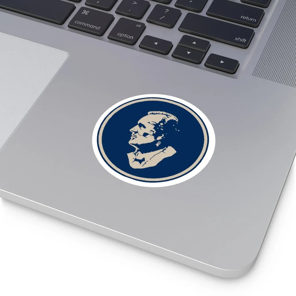 Vinyl Sticker with Classic Logo-White