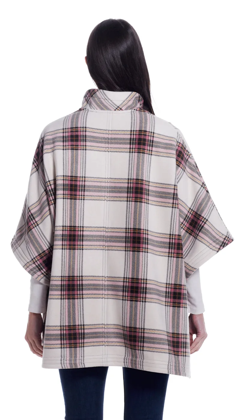 ZIP FLEECE PONCHO